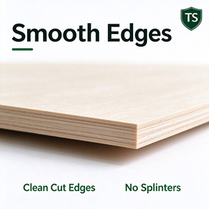 Plaques de tilleul ultra-minces de 1 mm, 920x920 mm, contreplaqué flexible 3 plis pour découpe laser, artisanat et modélisme - Product Image 3