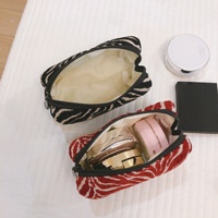 Dompet Zero Gaya Vintage Bordir Tangan dari Katun dan Linen dengan Kanvas untuk Tas Penyimpanan Kosmetik