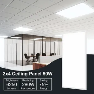 Etl Cetl 2x4 60w 2x2 1200x300 شقة لوحات Ip20 توفير الطاقة 2x2 45w مكتب Led أضواء السقف 1'X4' LED مصباح لوح