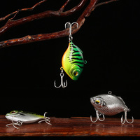 Aotuo Hot Selling 4.5cm 8.8g Double Kill VIB Jig Lure Umpan Buatan Keras ABS untuk Ikan Bass Mandarin Air Tawar