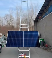 Guindaste Elétrico Compacto para Instalação de Painéis Solares em Janelas, Elevador de Cabo de Aço para Construção Civil
