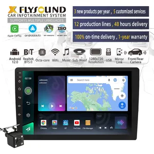 Flysonic 15 years of industry experience Support 10 inch customization Android 12 System Multimedia Car DVD Player