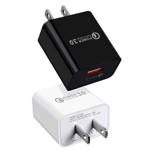 USB Port Adapter PD 20W Brick USBC QC 3.0 1A 2A 3A Fast Charger for Smart Watch Camera Type-C EU Customized Logo US Plug Wall