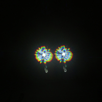 Père Noël Noël 3D Papier Lunettes Holographie VR Matériel Diffraction Noël Papier Lunettes