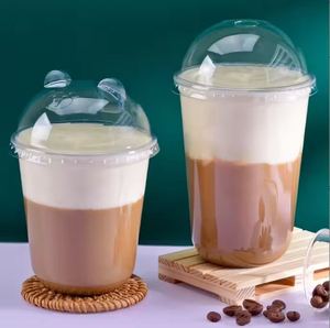 Gobelets jetables en PP de qualité alimentaire à paroi simple en forme de U avec logo imprimé personnalisé pour Bubble Tea & Boba Tea (380ml/500ml/700ml) - Product Image 2