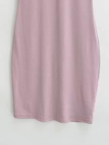 CNSHELL girocollo <span class=keywords><strong>a</strong></span> maniche corte <span class=keywords><strong>aderente</strong></span> da donna Mini lunghezza svasata orlo abito Casual <span class=keywords><strong>a</strong></span> costola modale - Product Image 6