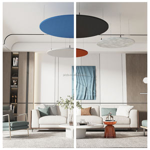 <span class=keywords><strong>Precio</strong></span> al por mayor Techo circular de fibra de poliéster Respetuoso con el medio ambiente Estilo moderno Techo absorbente de sonido - Product Image 5