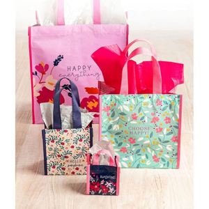 Custom RPET <b>Shopping</b> Bag Recycled Supermarket Tote Reusable Nonwoven Gift Bags With Handles - Product Image 5