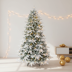 Wholesale High Quality Artificial PE Spruce <b>Christmas</b> <b>Tree</b> | Standing Base | Multicolored <b>LED</b> <b>Lights</b> | 5-10Ft Size | Fireproof | - Product Image 5