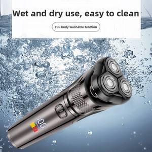 DOODA IPX7 Rasoir rotatif électrique à 3 têtes OEM Rasoir rotatif personnel à <span class=keywords><strong>lame</strong></span> flottante pour hommes avec station de charge - Product Image 4