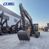 Excavatrice sur chenilles LTMG de 30 tonnes pour travaux miniers intensifs avec joystick hydraulique et climatisation