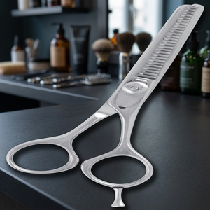 Tijeras de Peluquería Profesionales ASAP de 6 Pulgadas para Diestros, Acero Inoxidable Sostenible, Mango Largo, Hoja Afilada 4Cr13 con 32 Dientes - Product Image 3