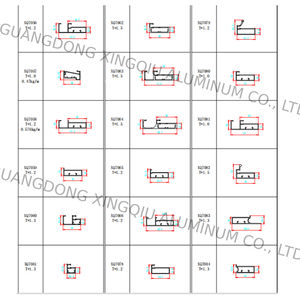 Profilé de porte de placard de cuisine moderne de <span class=keywords><strong>marque</strong></span> XINGQIU, en aluminium et verre, pour armoires, modèle 6063, forme carrée, grade 6000 - Product Image 2