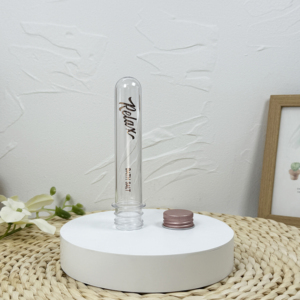 Tubos de ensayo de plástico PET de varios tamaños baratos con tapones de rosca de aluminio - Product Image 1