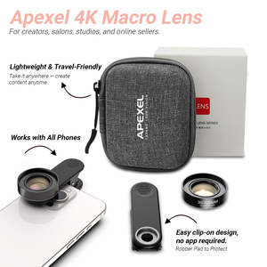 Apexel 30-120mm Pro Smartphone Macro Lentille pour <span class=keywords><strong>iPhone</strong></span> Ongles Cils Bijoux Gros Plan Commandes En Gros et Support de Marque Privée - Product Image 2