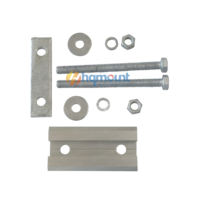 Kit de fixation pour panneaux solaires : Serre-câble double trou pour toit et sol, Serre-câble d'extrémité, Boulon en U, Serre-câble intermédiaire pour installation solaire