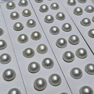 פניני מאבה טבעיות כחולות דרגה AAAAA, צורת עגולה, 10-16 מ\"מ, CN ג'ג'יאנג, בשקית OPP, להכנת תכשיטים - Product Image 6