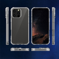 Coque de téléphone transparente antichoc en TPU de 1,5 mm et accessoires pour iPhone 17 16 15 14 13 12 11 Pro Max