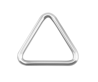 Anneau triangulaire soudé en acier inoxydable 316 pour sangles, chaînes et cordes