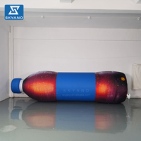 Modèle de bouteille de boisson gonflable simulée sur mesure pour la promotion de marque, publicité d'événements en plein air, accessoire publicitaire