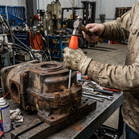 Tournevis professionnel S3 Go-Through en acier Cr-V, à manche plein, avec embout de frappe métallique pour réparations intensives, outils manuels
