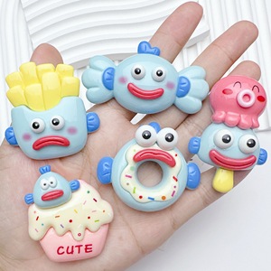 Accesorios de resina de dibujos animados con forma de perlas de pez marino, abalorios y dijes bonitos para manualidades, pegamento para fundas de teléfono y slime DIY - Product Image 6