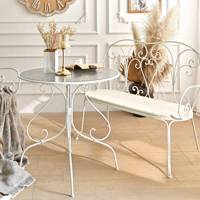 Fauteuil inclinable pliable INNOVA Home Living Room Accent, style nordique, blanc, long, en métal et fer, dossier croisé, écologique et durable