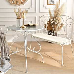 Sillón Reclinable de Metal Blanco de Estilo Nórdico para Sala de Estar INNOVA, Ecológico y Duradero - Product Image 2