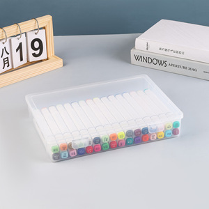 Boîte de rangement transparente en plastique pour documents et dossiers, organisateur pour la maison et l'organisation de pièces - Product Image 1