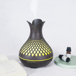 Diffuseur d'huiles essentielles JCSY 500 ml à effet bois avec minuterie, humidificateur à brume froide pour aromathérapie intérieure - Product Image 1