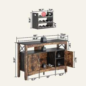 Cross-border hot-selling <b>sideboards</b>, restaurant <b>storage</b> cabinets, dish cabinets, living room tea cabinets, large capacity - Product Image 5