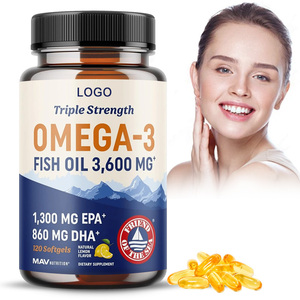 Omega - 3 yumuşak kapsül çoklu doymamış yağ asidi besin takviyeleri diyet takviyeleri balık yağı EPA ve DHA <span class=keywords><strong>a</strong></span>çısından zengindir - Product Image 1