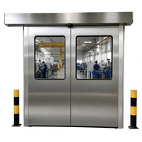 Porte sectionnelle automatique en acier inoxydable, résistante au feu 3 heures, pour entrepôt industriel, taille et couleur personnalisées, OEM |   Direct