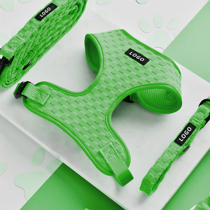 Mignon chien gilet <span class=keywords><strong>collier</strong></span> laisse ensemble réglable avec nœud papillon caca sac support doux maille rembourré chien <span class=keywords><strong>harnais</strong></span> <span class=keywords><strong>pour</strong></span> chiots petit chien marche - Product Image 3