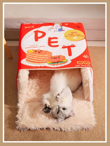 Moderne vollständig geschlossene Sicherheit <span class=keywords><strong>Cat</strong></span> Kennel Universal Pet Kennel mit Plüsch material für Katzen Hunde Four Seasons Snack Box <span class=keywords><strong>Bed</strong></span> - Product Image 4