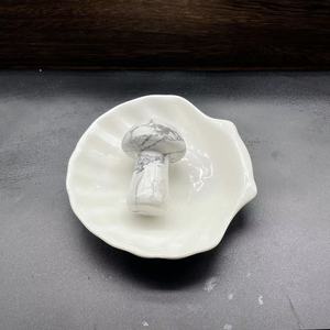 2 Inch Natural Stones Healing Gemstone <b>Crystal</b> Mushrooms Carving Crafts Amethyst <b>Crystal</b> Gifts - Product Image 3