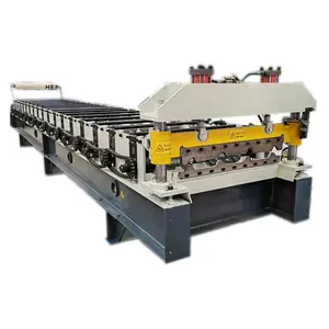 GI PPGI trapozoid roof tile IBR color steel metal roof sheet making machinary cold roll forming machine with high quality