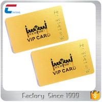 Cartes plastiques de membre VIP Or, impression numérique couleur recto-verso, carte de visite PVC certifiée ISO9001, finition brillante/mate