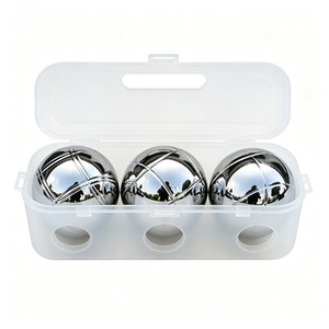 Kit <span class=keywords><strong>de</strong></span> <span class=keywords><strong>jeu</strong></span> <span class=keywords><strong>de</strong></span> <span class=keywords><strong>boules</strong></span> en acier inoxydable, 3 pièces, étui en plastique, <span class=keywords><strong>jeu</strong></span> familial pour pelouse, plage, jardin - Product Image 1