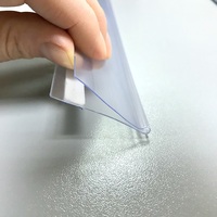 Hookei Bandelettes de Prix Personnalisées en PVC Transparent, Porte-Étiquettes Adhésifs pour Rayonnages