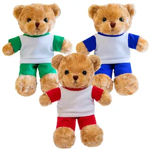 Wholesale Cute School Uniform Teddy Bear Soft Toy For Kids Gifts Custom High Quality Plush Stuffed Teddy Bear With Clothes