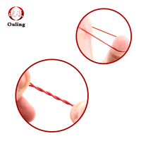 Joint torique en caoutchouc de silicone rouge à section transversale VMQ épaisseur 5mm OD55-130mm catégorie de produit du fabricant joints et rondelles