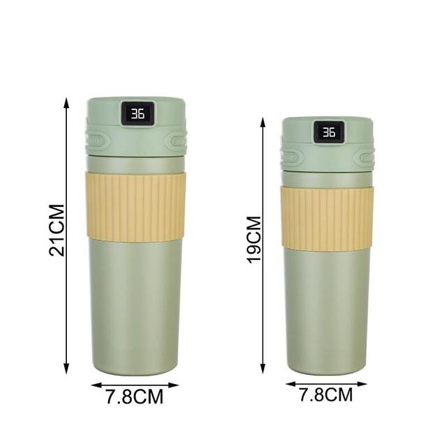 Coffee Cups Smart Ss304 Digital Stainless Steel Vacuum Flask Thermal Led Temperature Control Thermos Water Bottle Mug Tumbler