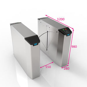 Kapak kapısı Hdpe trafik yönetimi erişim kontrolü kanatlı geçiş kapısı Rfid kart <span class=keywords><strong>Flap</strong></span> bariyeri - Product Image 2