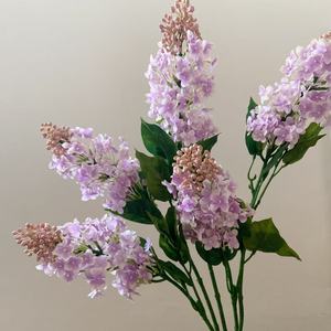 Flor Artificial <span class=keywords><strong>de</strong></span> Lila <span class=keywords><strong>de</strong></span> Tallo Único, Material <span class=keywords><strong>de</strong></span> Decoración Suave, Venta al por Mayor, Decoración para Bodas, Hoteles y Hogares, <span class=keywords><strong>Planta</strong></span> Simulada - Product Image 2