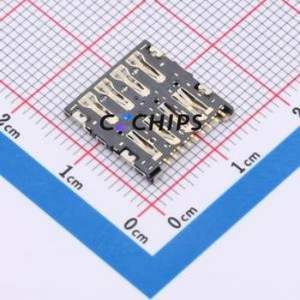 2199337-5 SIM Card Connector Connector Plug-In Type Micro SIM Card Card Holder 1.2mm - Product Image 2