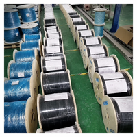 Câble de descente en fibre optique intérieur GJXH 4 cœurs G652D pour projets FTTH et télécommunications
