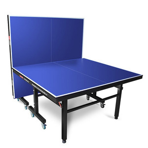 热卖白板乒乓球桌室内外折叠设计带轮子价格便宜 - Product Image 1