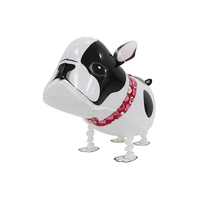 Ballon en aluminium marchant en forme d'animal pour enfants : cochon, girafe, pingouin, poulet, canard, vache - Décoration animée - Vente en gros