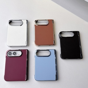 Étui de téléphone magnétique en cuir PU avec placage électrolytique personnalisé pour iPhone 18 Fold 18 Ultra, charge sans fil, coque rigide fine et protectrice - Product Image 2